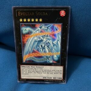Yu-Gi-Oh Card Evolzar Solda Fire Type Monster Shiny 1996